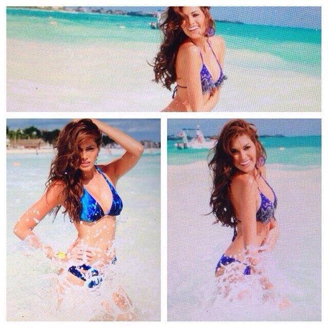 นางงามจักรวาล 2013 ถ่ายแฟชั่นชุดว่ายน้ำ Yamamay ที่เม็กซิโก