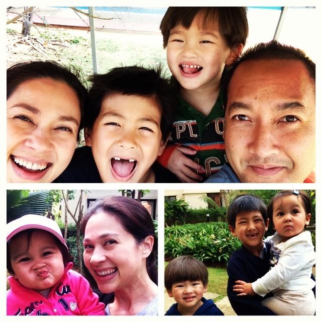 ลูกแหม่ม คัทลียา คนโตหน้าไทย คนกลางหน้าตี๋ คนเล็กหน้าฝรั่ง