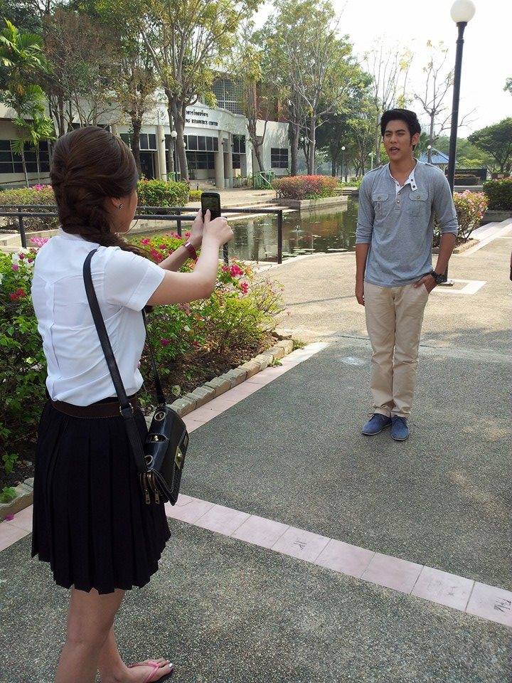 พอร์ช + ใบเฟิร์น ภาพจากกองละคร คุณผีที่รัก แนวโรแมนติก คอมเมดี้ ฉากเปิดตัว น่าดู มาก