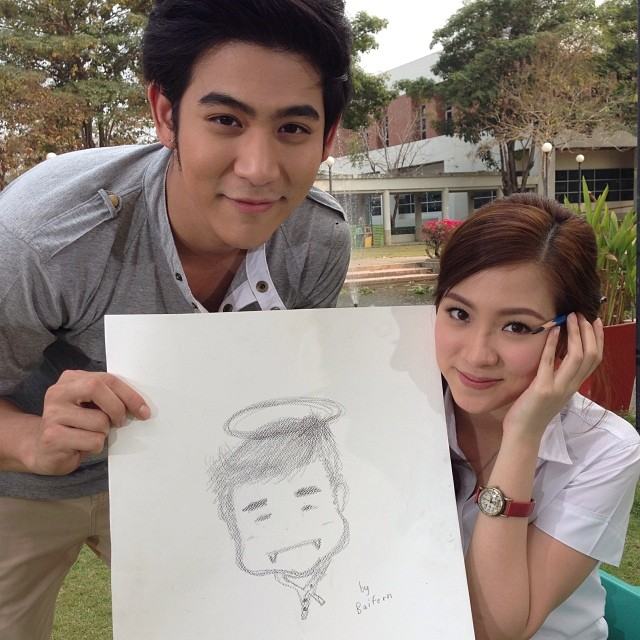 พอร์ช + ใบเฟิร์น ภาพจากกองละคร คุณผีที่รัก แนวโรแมนติก คอมเมดี้ ฉากเปิดตัว น่าดู มาก