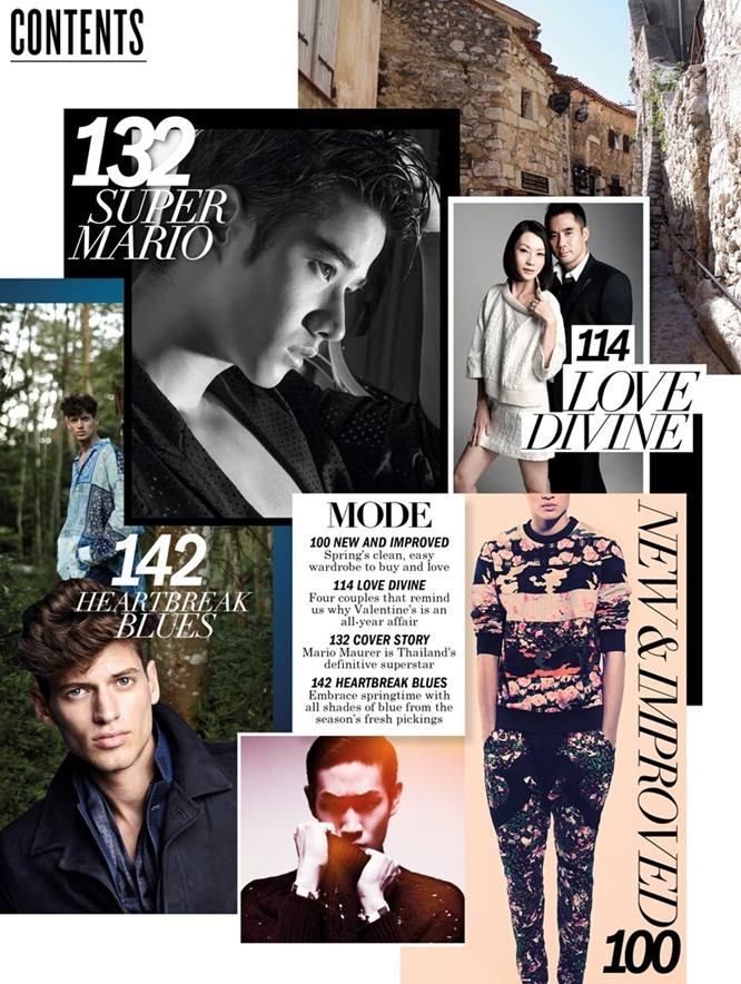 Mario Maurer @ Men&rsquo;s Folio Singapore February 2014