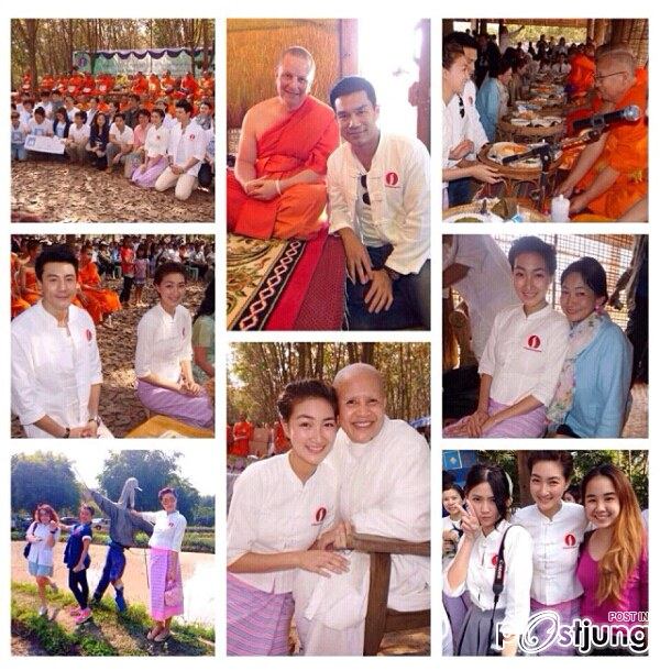 นางเอกขวัญใจมหาชน นางฟ้าใจบุญ แพนเค้ก เขมนิจ เดินสายทำบุญที่เชียงราย