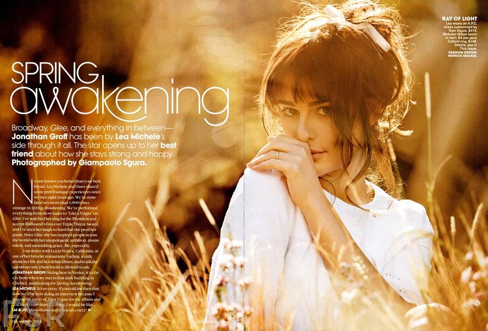 Lea Michele @ Teen Vogue March 2014