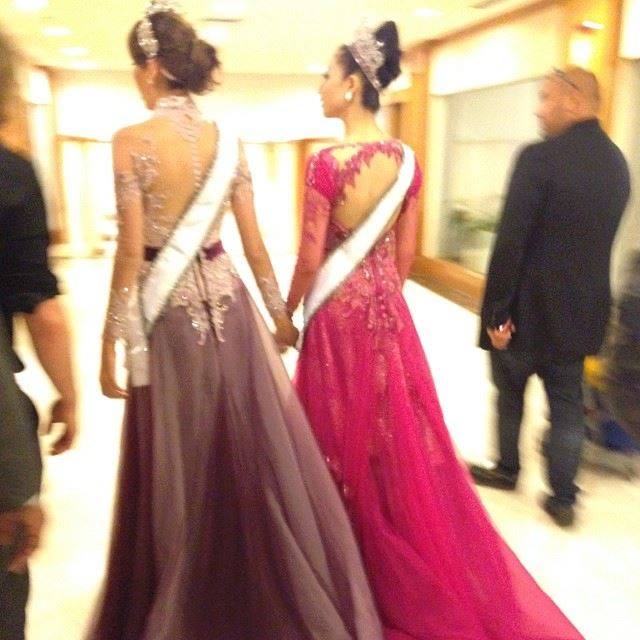 ภาพการมอบมงกุฎมิสอินโดนีเซีย 2014 จากนางงามจักรวาล