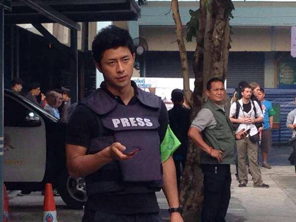 นักข่าวญี่ปุ่นที่มาทำข่าวเลือกตั้งในไทย