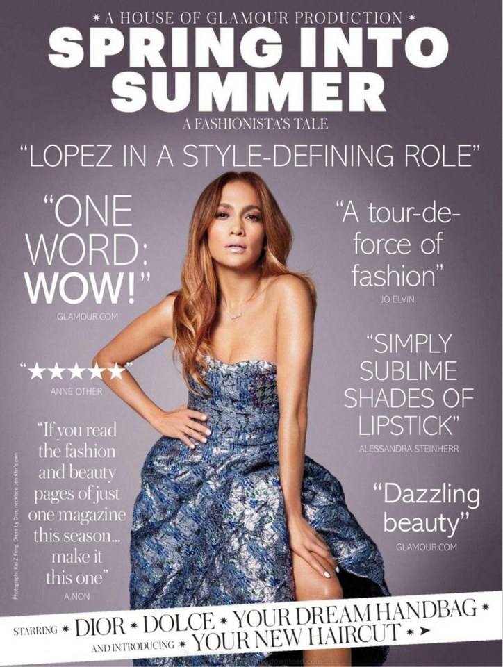 Jennifer Lopez @ Glamour UK March 2014