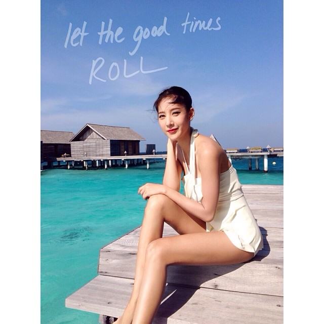 หวานสุด ๆ แตงโม-โตโน่ ควงแขนเที่ยวมัลดีฟส์