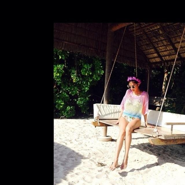 หวานสุด ๆ แตงโม-โตโน่ ควงแขนเที่ยวมัลดีฟส์