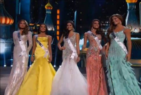 บรรยากาศ Top 5 บนเวที Miss Universe 2001-2013