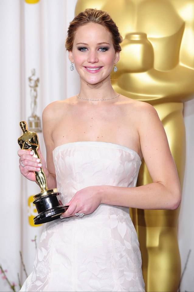 jennifer lawrence กวด รางวัล ทุกสถาบัน จาก the hunger game