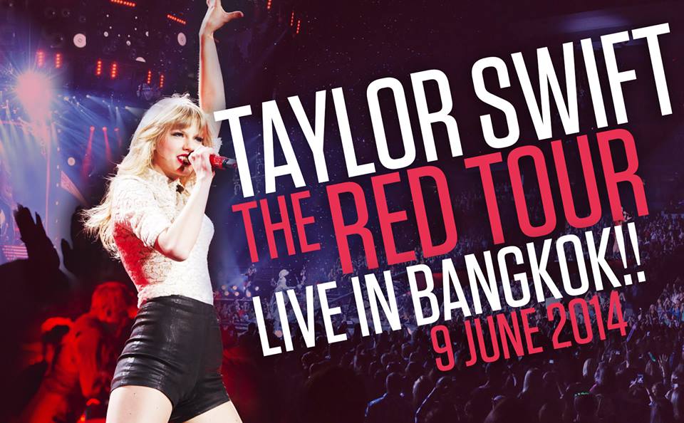 Taylor Swift Red Tour live in Bangkok 9 June 2014