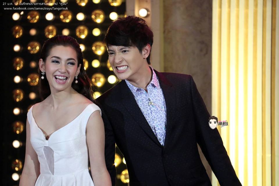 เจมส์-จิรายุ & เบลล่า-ราณี @ รายการสามแซ่บ (19-2-57)