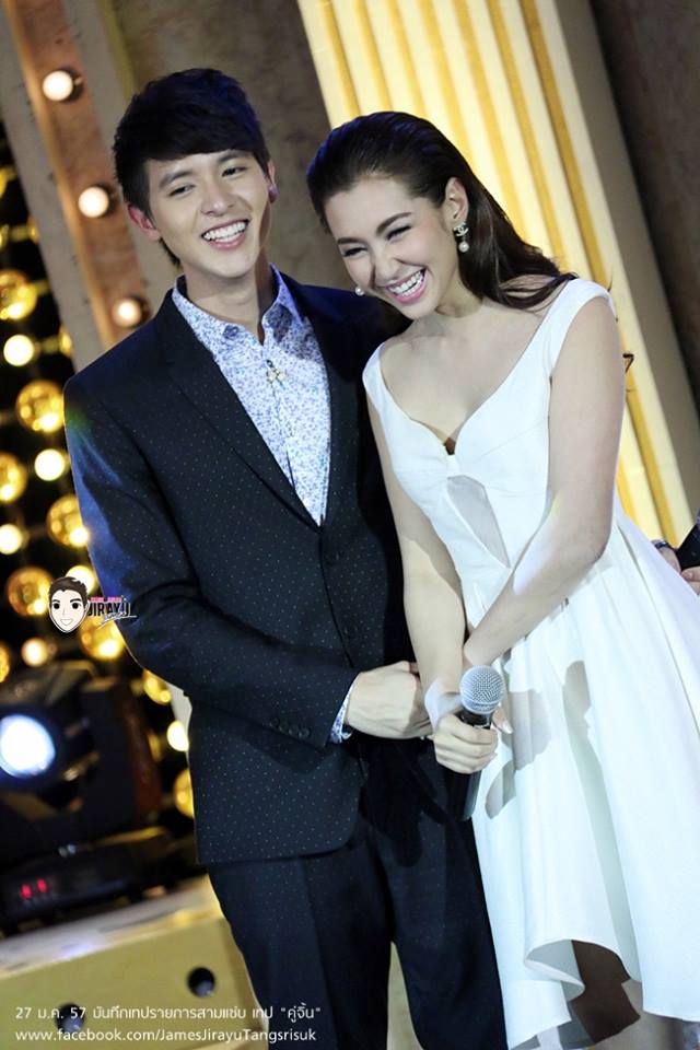เจมส์-จิรายุ & เบลล่า-ราณี @ รายการสามแซ่บ (19-2-57)