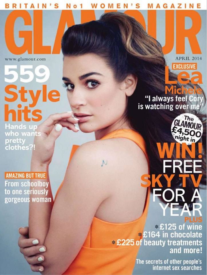 Lea Michele @ Glamour UK Magazine April 2014