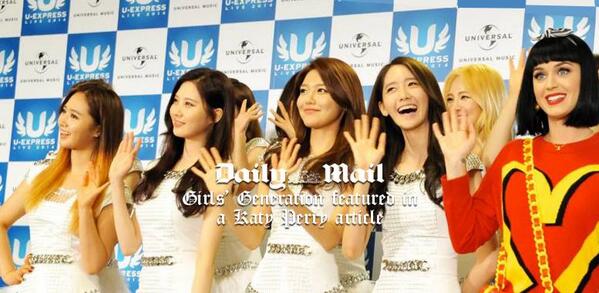 การเจอกันของราชินีเพลงป็อปฝั่งตะวันตก และตะวันออก Girl's Generation และ Katy Perry !
