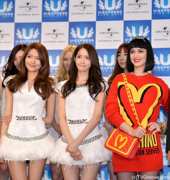 การเจอกันของราชินีเพลงป็อปฝั่งตะวันตก และตะวันออก Girl's Generation และ Katy Perry !