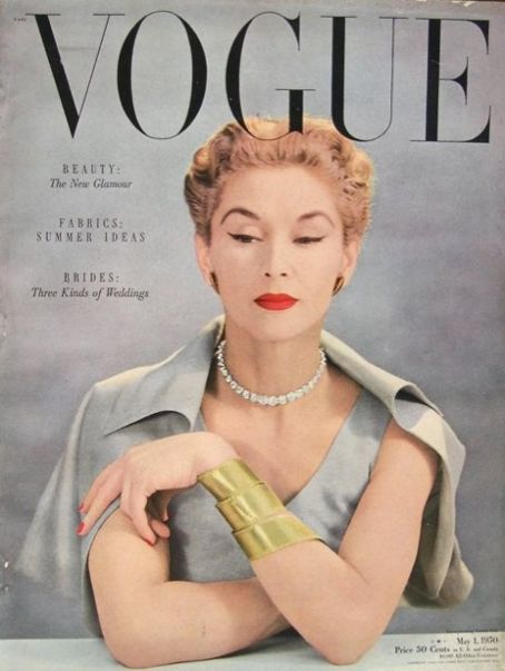 หน้าปกนิตยสารคลาสสิก Vogue.Bazaar,Elle 1950 - 1960