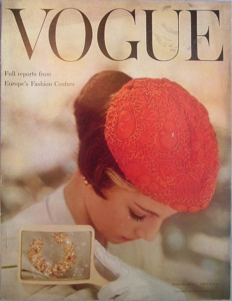 หน้าปกนิตยสารคลาสสิก Vogue.Bazaar,Elle 1950 - 1960