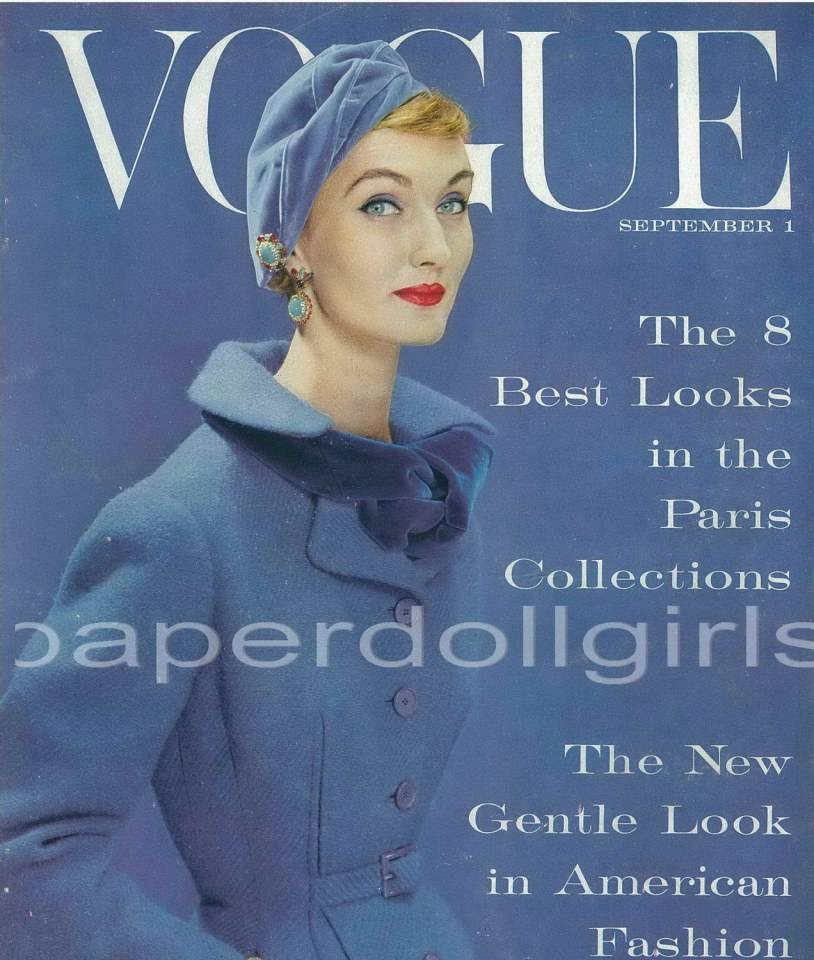 หน้าปกนิตยสารคลาสสิก Vogue.Bazaar,Elle 1950 - 1960