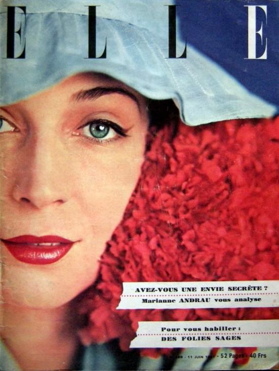 หน้าปกนิตยสารคลาสสิก Vogue.Bazaar,Elle 1950 - 1960