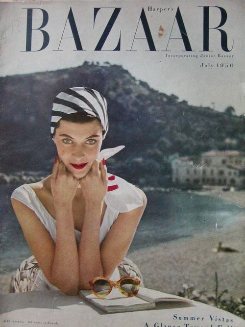หน้าปกนิตยสารคลาสสิก Vogue.Bazaar,Elle 1950 - 1960