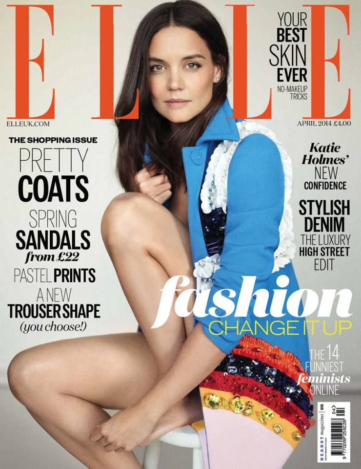 Katie Holmes @ Elle UK April 2014