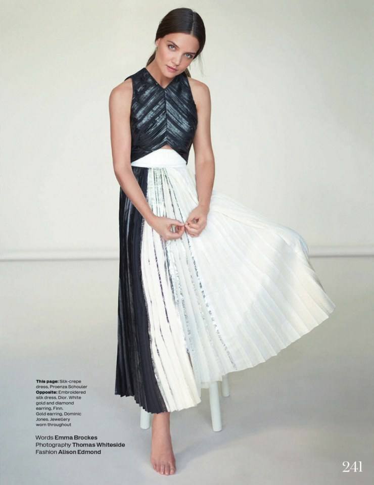 Katie Holmes @ Elle UK April 2014