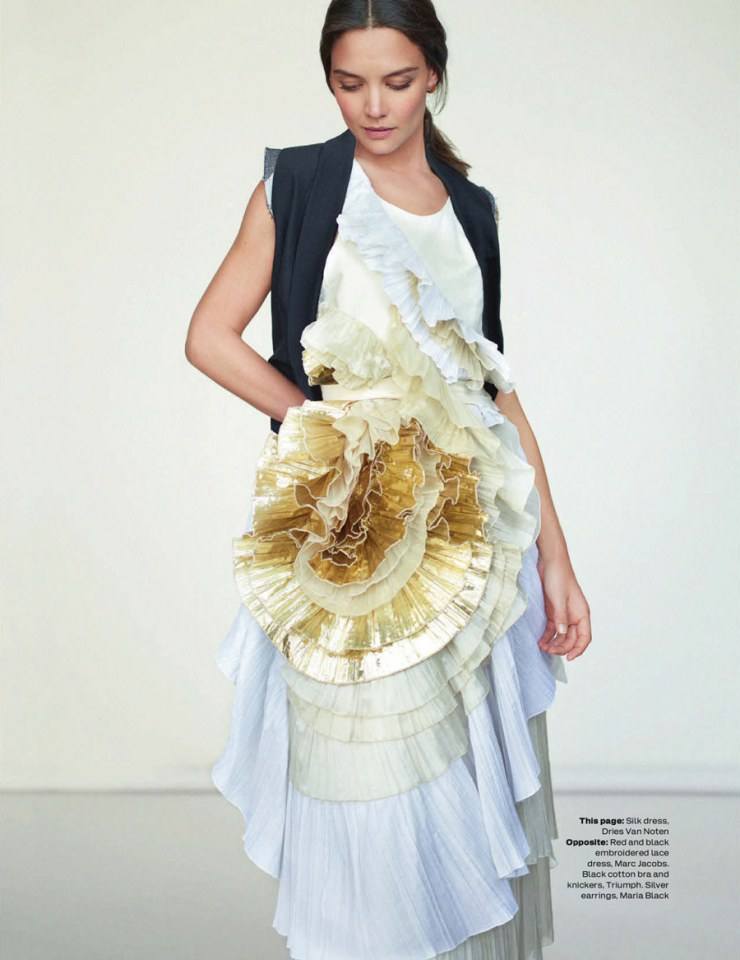 Katie Holmes @ Elle UK April 2014