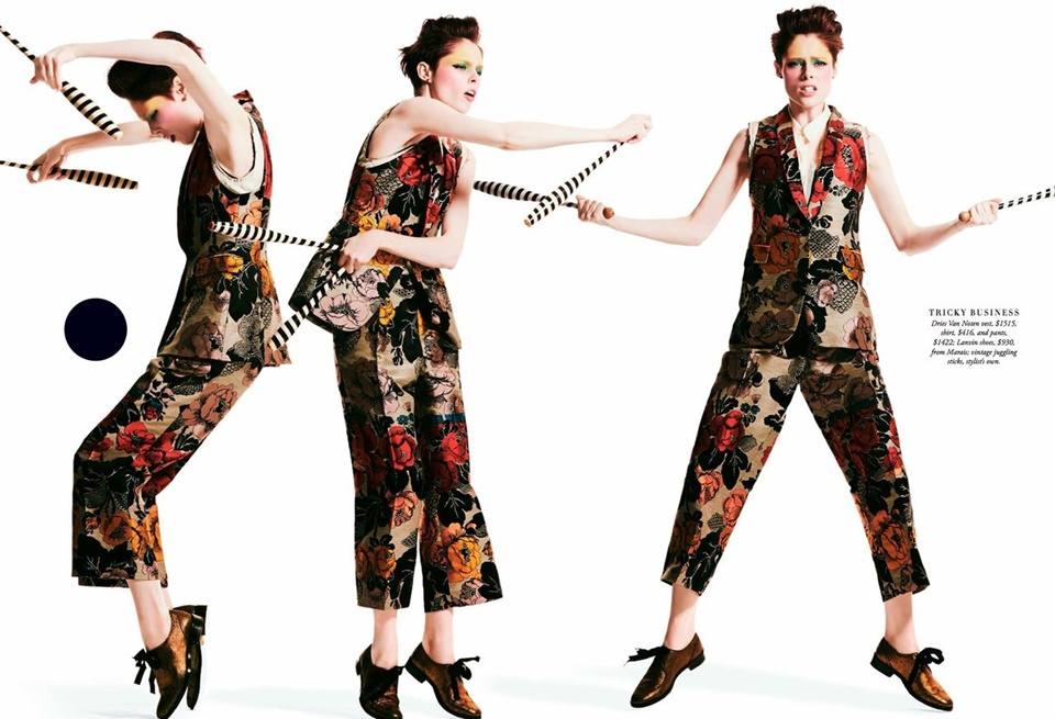 Coco Rocha @ Harper's Bazaar Australia April 2014