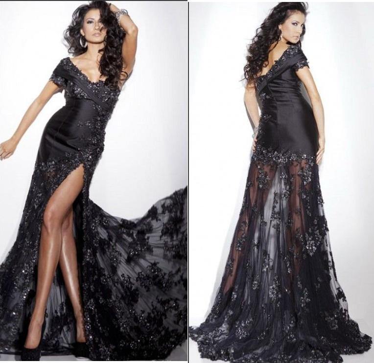 รวมชุดราตรีสีดำสุดหรู Evening Gowns 3