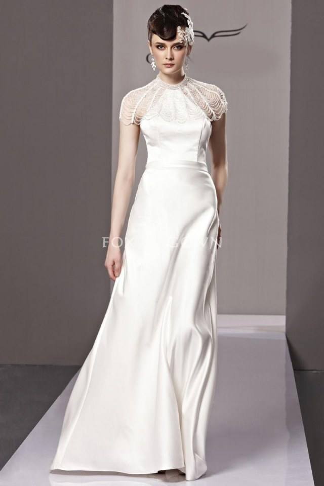 ชุดราตรีสีขาว White Gvening Gowns 4