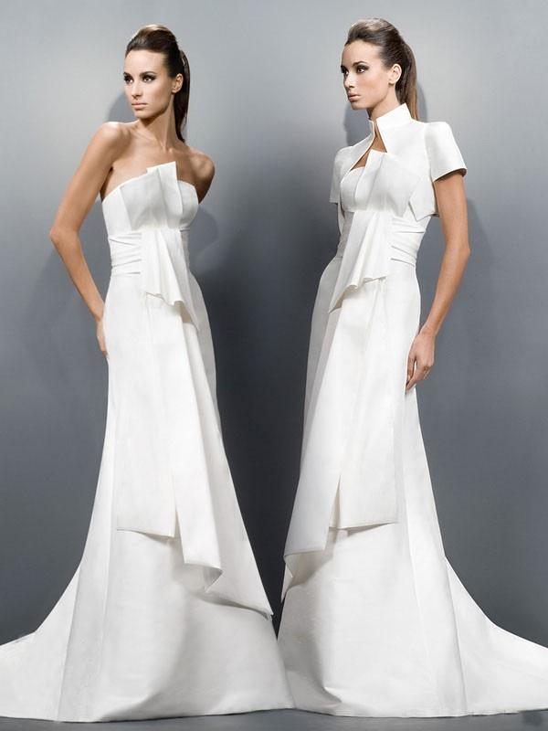 ชุดราตรีสีขาว White Gvening Gowns 4
