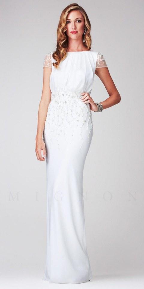 ชุดราตรีสีขาว White Gvening Gowns 4