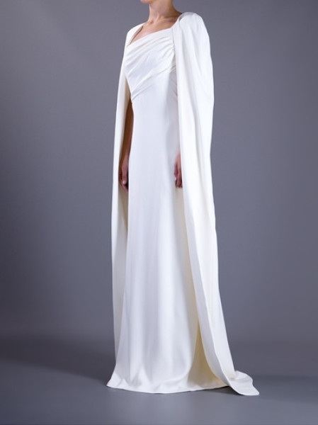 ชุดราตรีสีขาว White Gvening Gowns 4