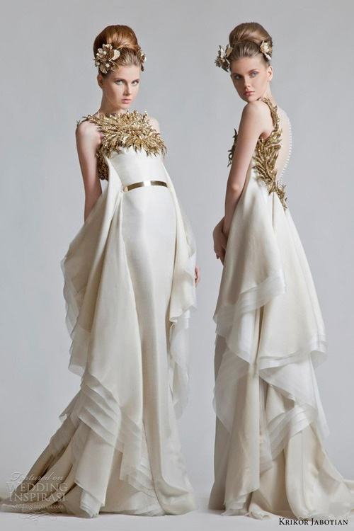 ชุดราตรีสีขาว White Gvening Gowns 4