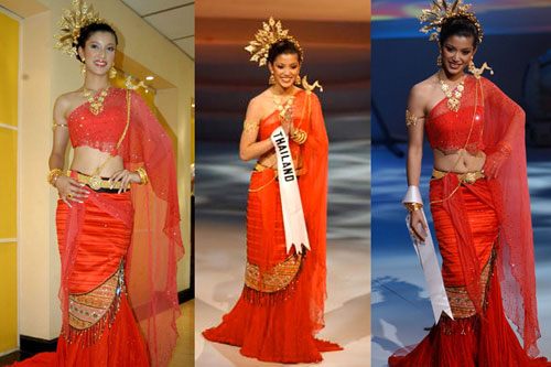Miss Thailand Universe 2001-2013 ในชุดประจำชาติ