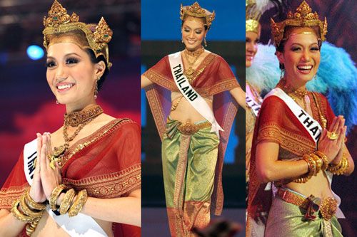 Miss Thailand Universe 2001-2013 ในชุดประจำชาติ