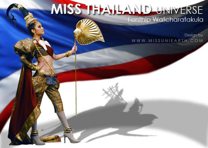 Miss Thailand Universe 2001-2013 ในชุดประจำชาติ