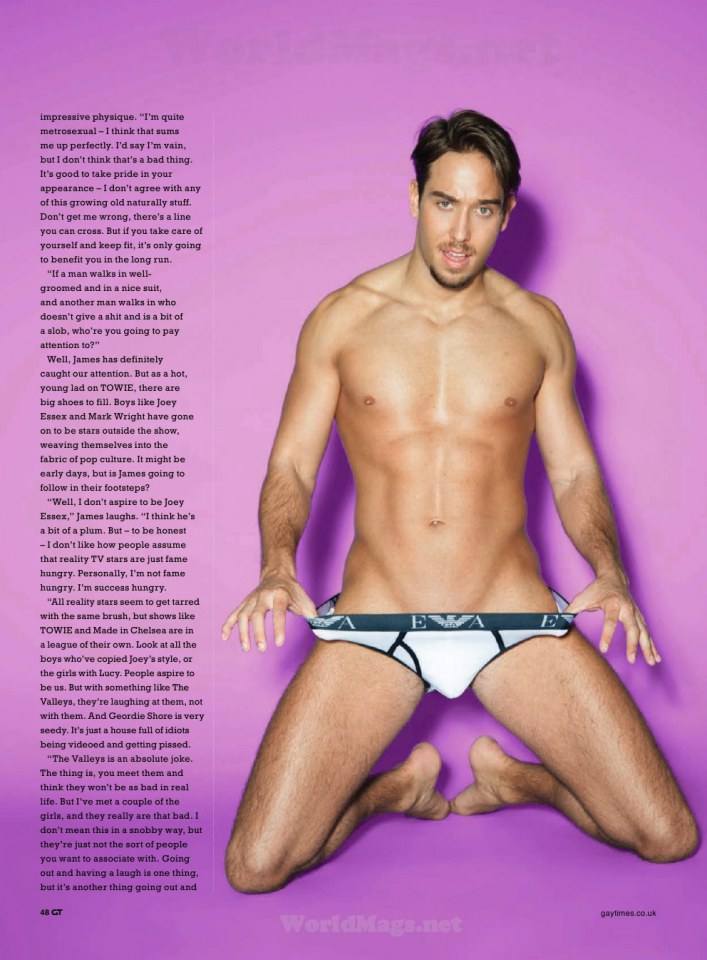 James Lock @ Gay Times UK April 2014