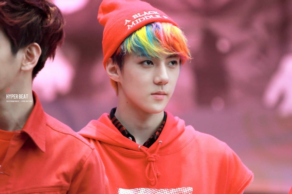 hair color sehun  1