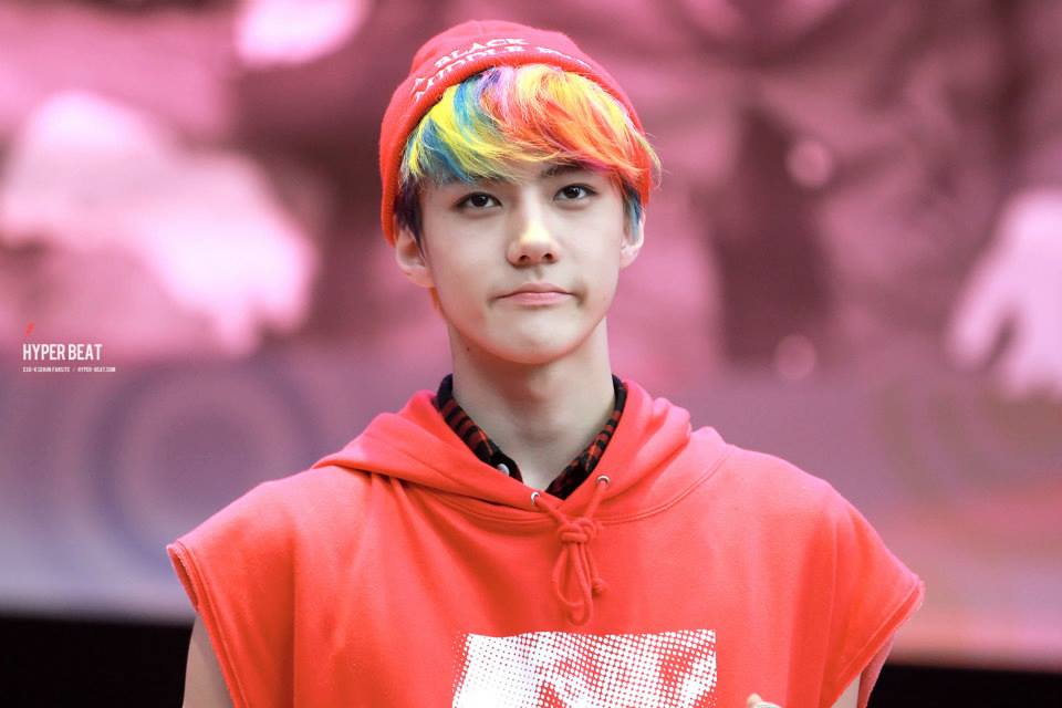 hair color sehun  1