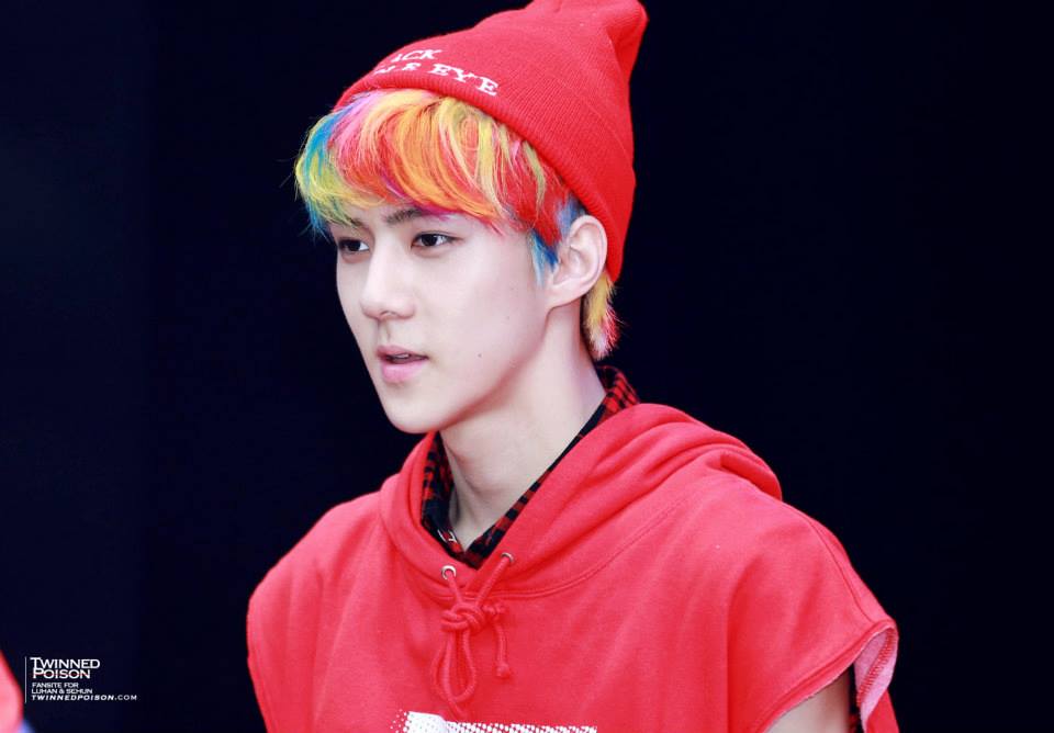 hair color sehun  1