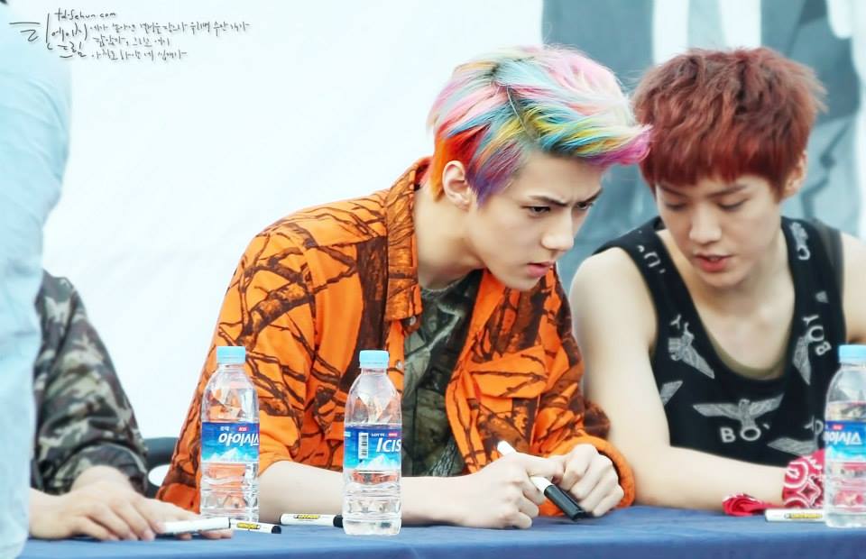 hair color sehun  1