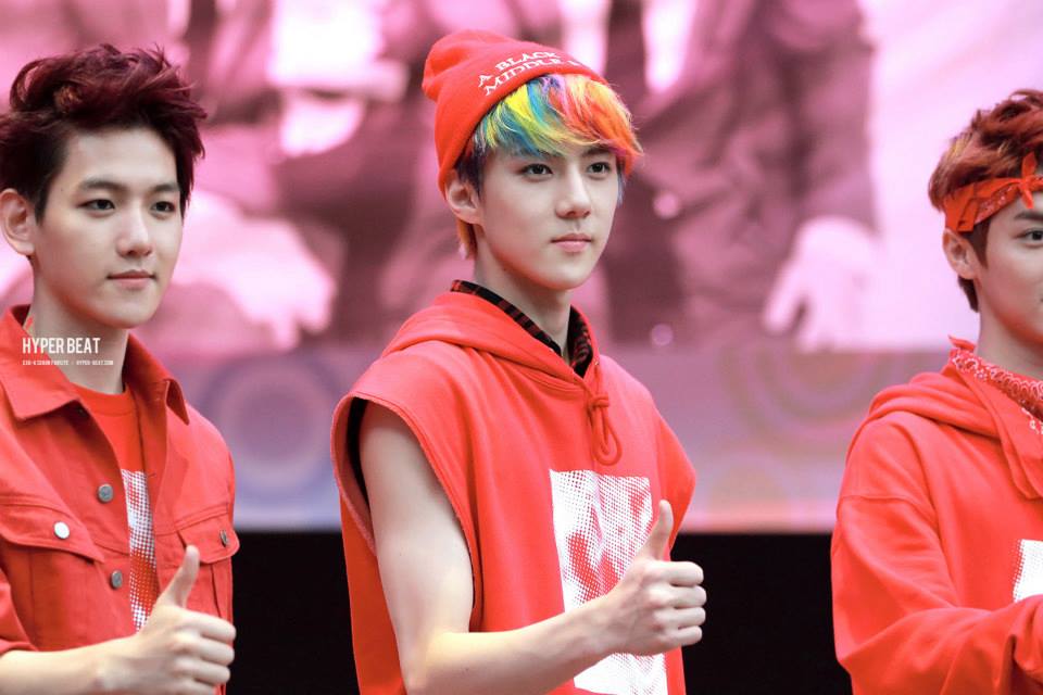 hair color sehun  1