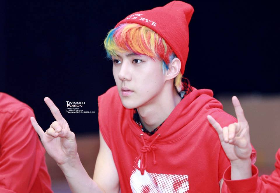 hair color sehun  1