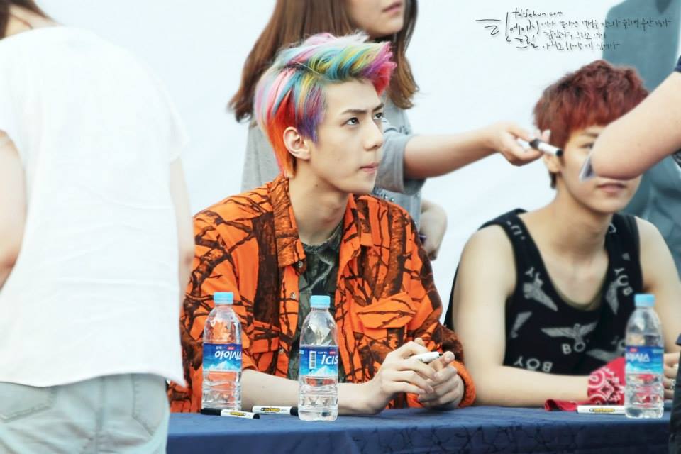 hair color sehun  1
