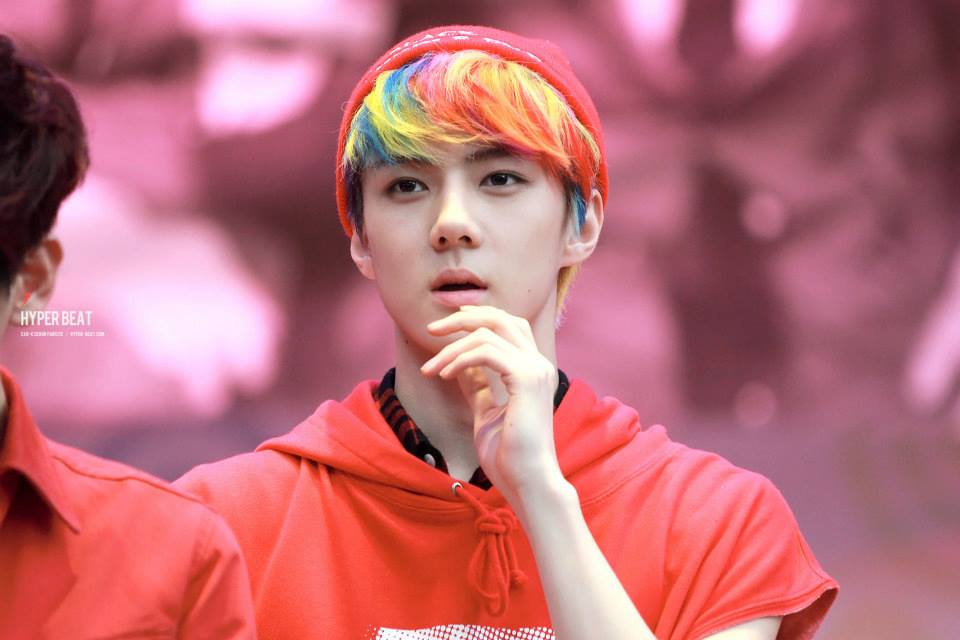 hair color sehun  1
