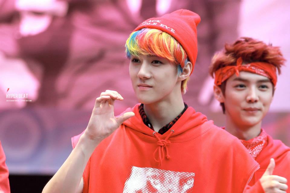 hair color sehun  1
