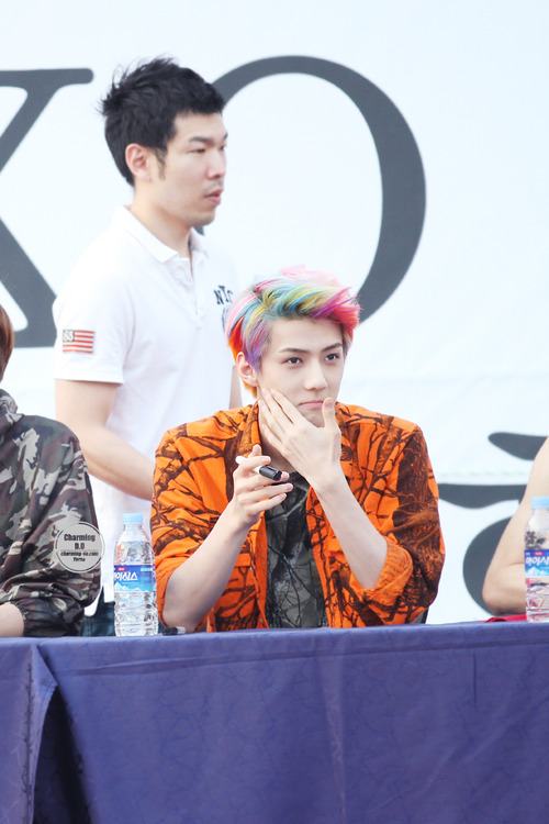 hair color sehun  1