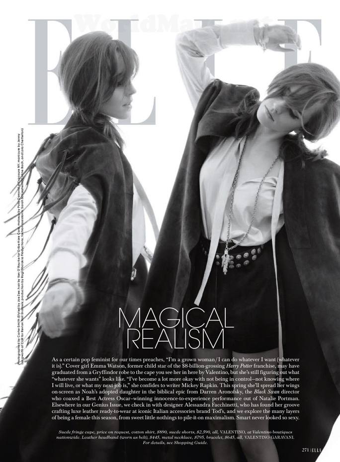 Emma Watson @ ELLE US April 2014